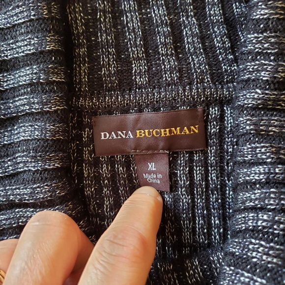 DANA BUCHMAN Black/ Silver Pull over sweater - Picture 3 of 7